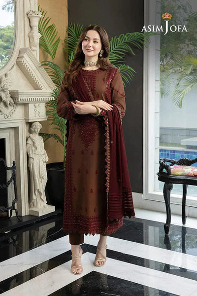 Lawn 3PC Embroidered With Chiffon Embroidered Dupatta-5016