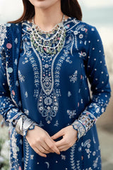 🌸Trending - QALAMKAR - Unstiche Embroidered Lawn 3PC Suit - RR3007