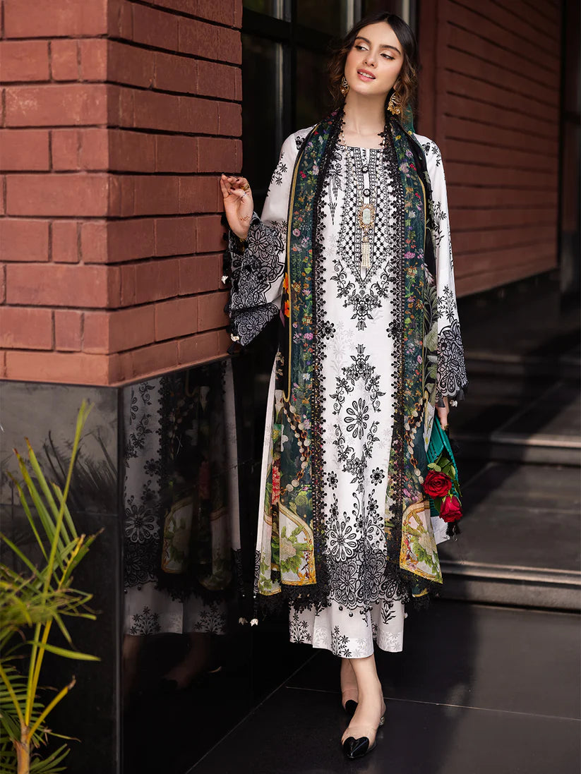 Qalamqar 3pc lawn Embriodery N1258