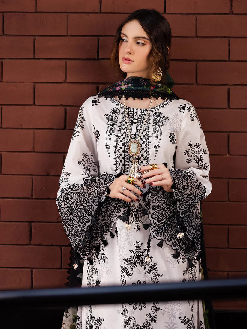 Qalamqar 3pc lawn Embriodery N1258