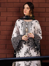 Qalamqar 3pc lawn Embriodery N1258