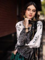 Qalamqar 3pc lawn Embriodery N1258