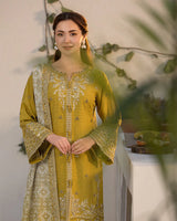 JANAN PARROT 3PC UNSTITCHED LAWN SUIT - BG864
