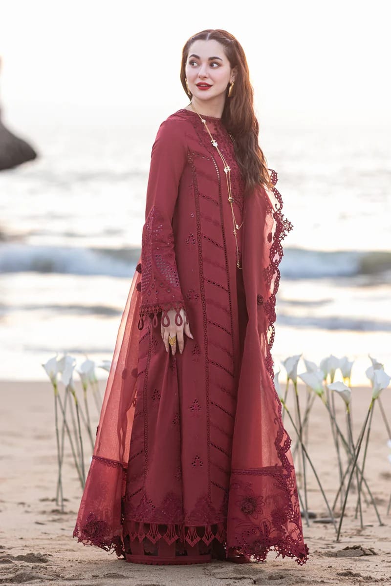 QALAMKAR LAWN - Premium 3PC Suit - RR3010