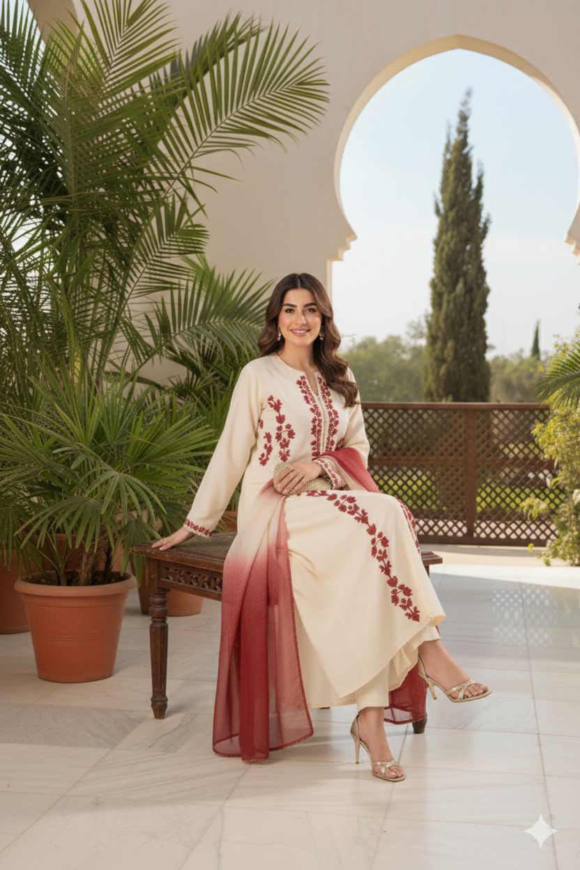 Urge 3PC lawn with Digital print Dupata N038
