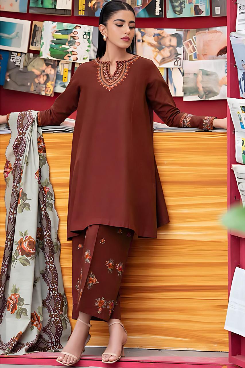 Urge 3PC lawn with Digital print Dupata N039