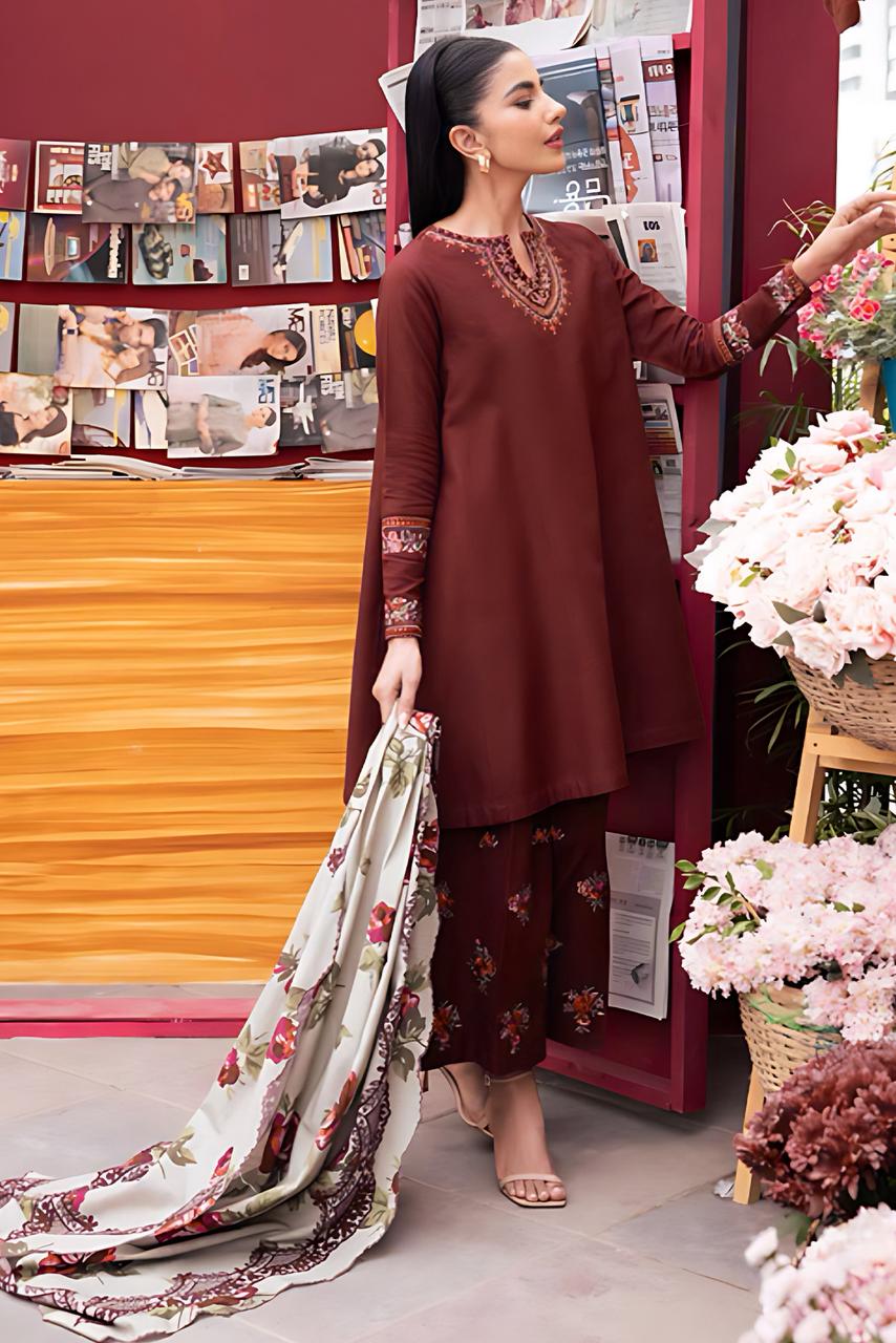 Urge 3PC lawn with Digital print Dupata N039