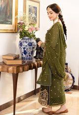 Asimjofa chifon 3pc embriodery N024