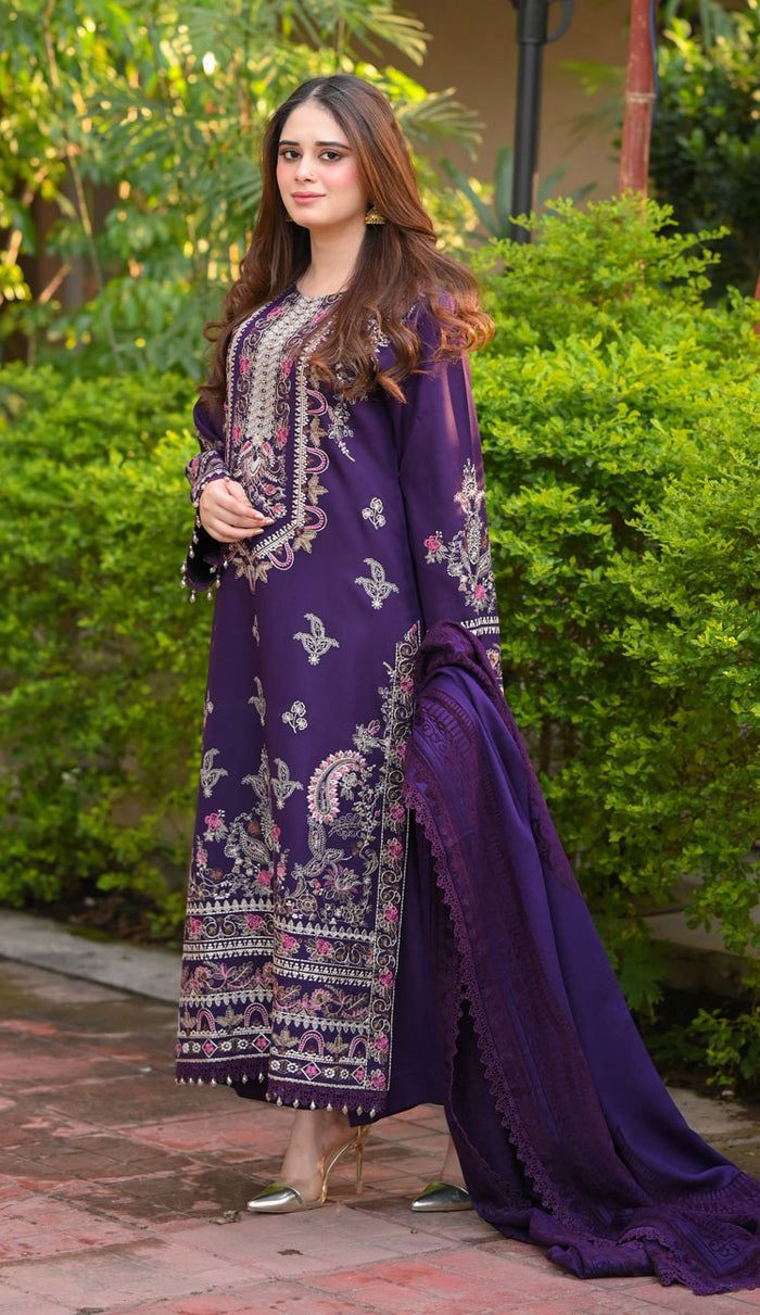 Izel 3pc lawn  Voill Dupata N029