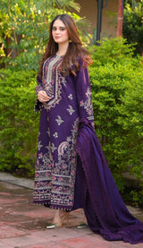 Izel 3pc lawn  Voill Dupata N029
